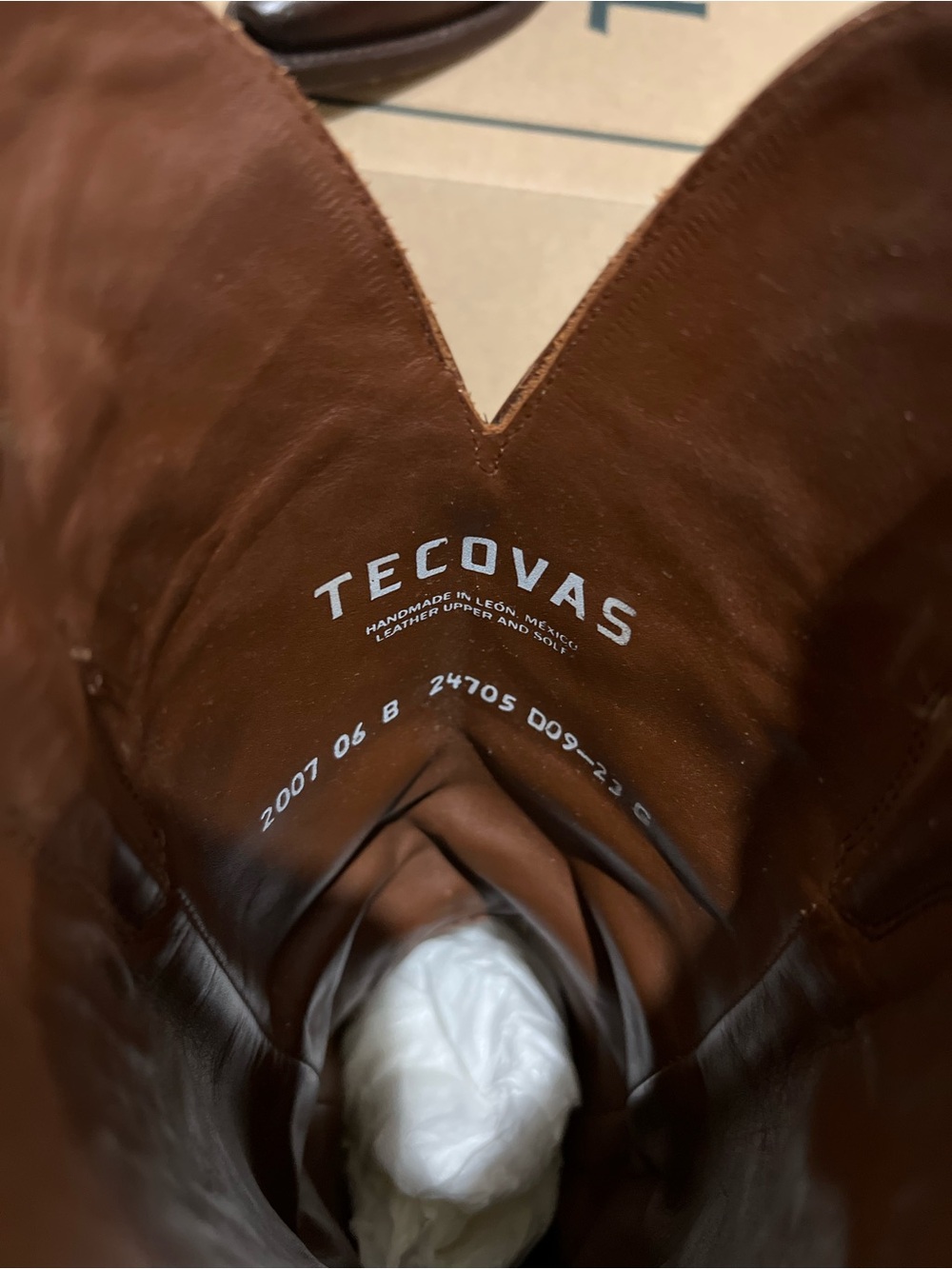 Tecovas Women’s Brown Leather Cowboy Boots - The Annie - Sequoia Cowhide Leather - Picture 6 of 15